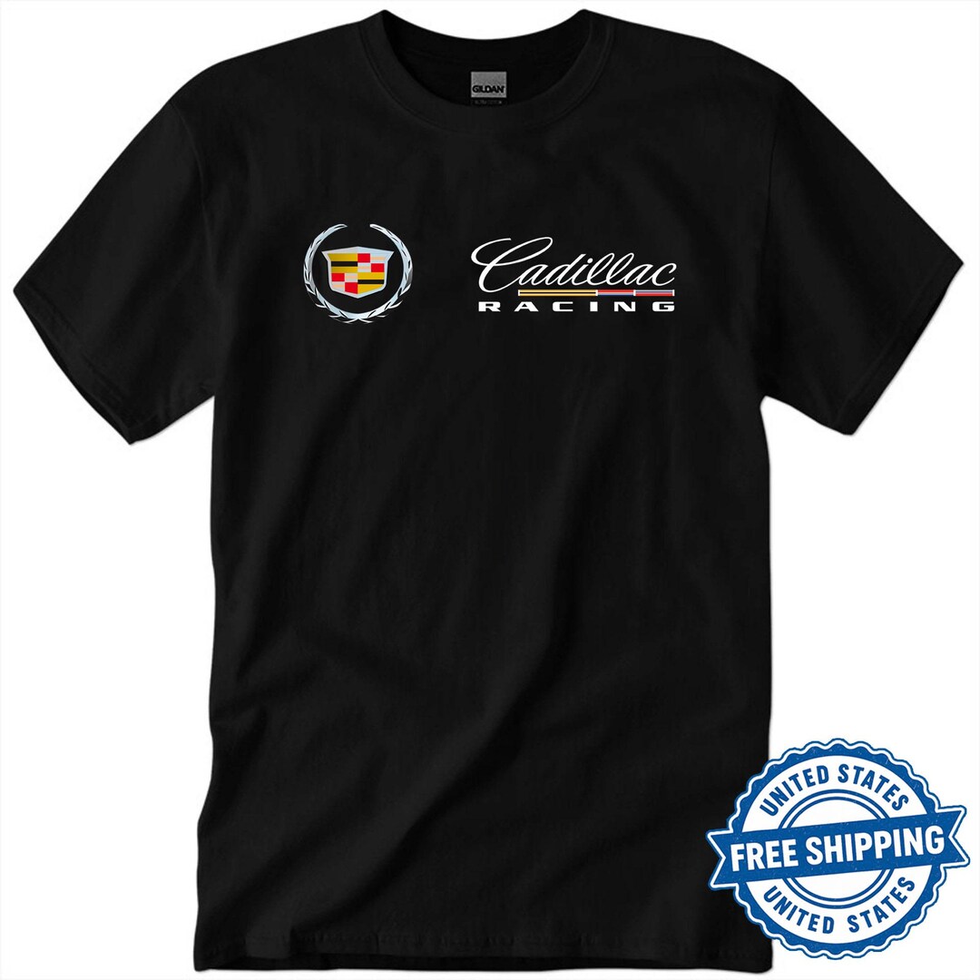 Men T-shirt Cadillac Racing Logo Short Slevee : Made in USA S-5XL - Etsy