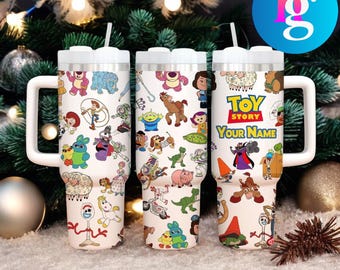 Personalized Toy Story 40oz Tumbler – Woody Buzz Jessie Insulated Cup