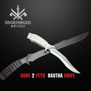 Handmade Feyd Rautha Style Collectible Knife Set – Carbon Steel, Leather Wrapped Handle