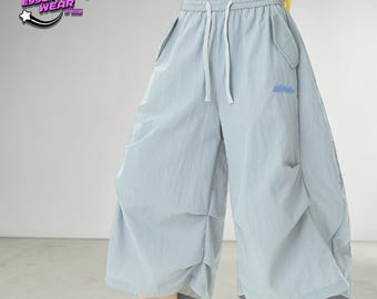 Cargoshorts med dragsko | Lös och snabbtorkande nederdel | Vardagskläder | Y2K Streetwear-stil