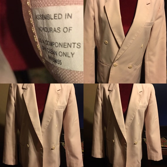 Pale Pink Double Breast Blazer - image 1