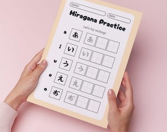 Japanese Hiragana & Katakana Practice Worksheets for Beginners | Printable PDF