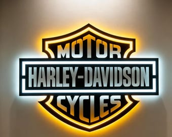 ハーレーダビッドソンのキャンバスプリント：ヴィンテージバイクアート 