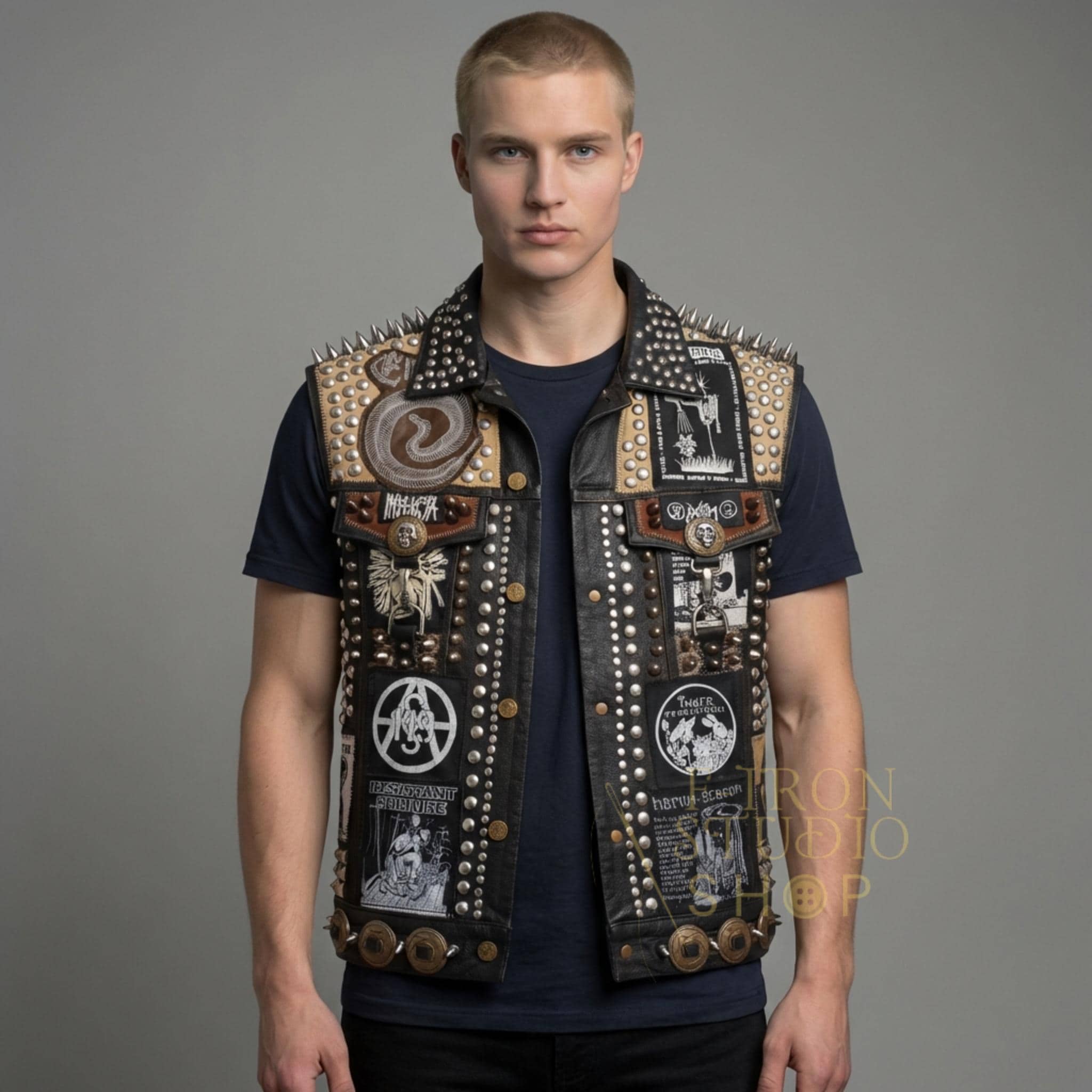 Metal denim vests - Etsy 日本