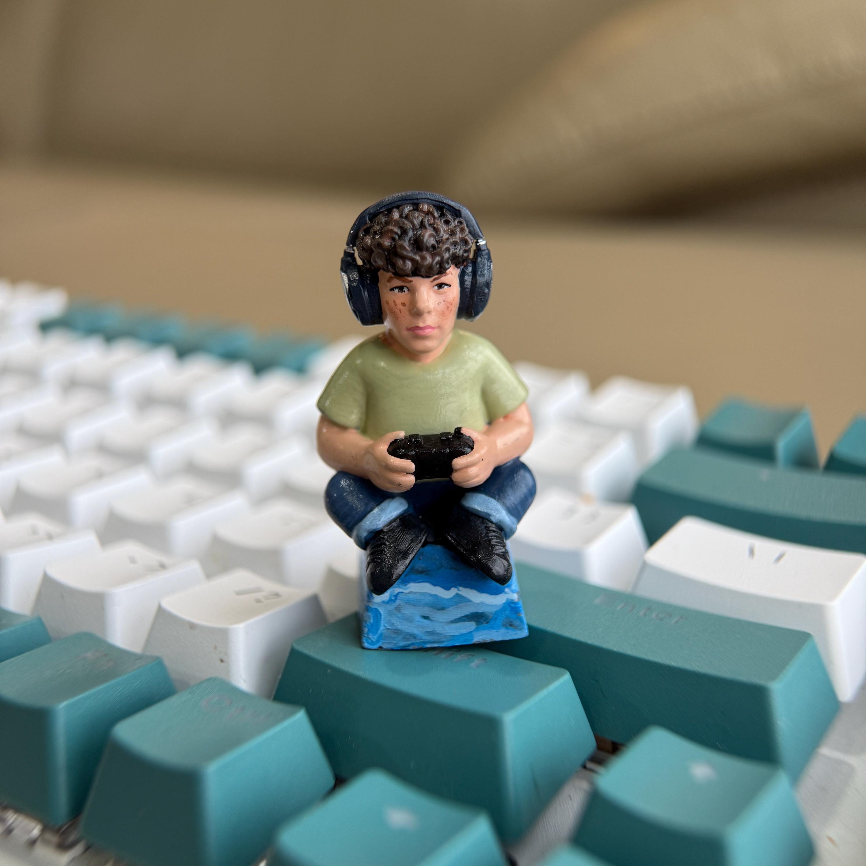 Custom Portrait Keycap, Personalized Photo Artisan Keycap, Custom Face ...