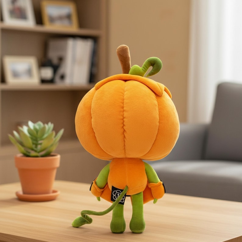 Gourdy Plüschtier - Dandy's World Plüsch, Kürbis-Puppe, Weihnachts- & Geburtstagsgeschenk Bild 4