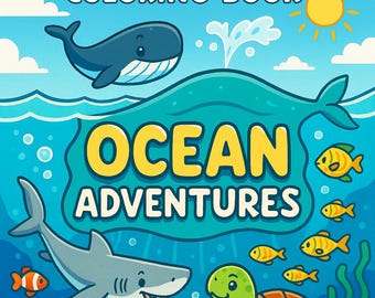 Ocean Animals Coloring Book: STEM Marine Biology Fun (Ages 7-11) (Digital Download)