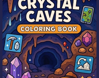 Crystal Caves Coloring Book | Geology STEM Activity (PDF)