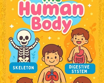 The Human Body - Science Coloring Book | Anatomy for Kids | STEM Coloring | Fun Learning Pages