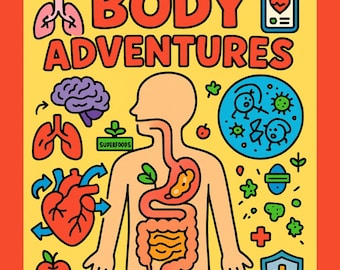 Human Anatomy Coloring Book for Kids | Organ Systems & Cells (PDF)