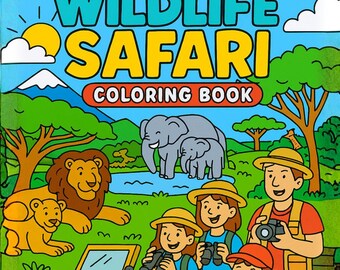 Wildlife Safari Coloring Book : STEM Adventure for Kids (Ages 7-11) (Digital Download)