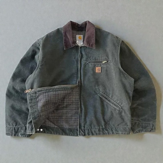 Retro Carhartt J97 Detroit Jacket Moss Green - Etsy