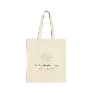 Early Beginnings Wellness (natuurlijke) draagtas van katoencanvas
