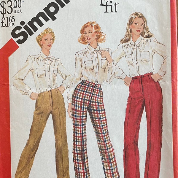 Simplicity 5616 Misses' Proportioned Pants Sewing Pattern, Size 18, UNCUT, Personal Fit Pattern, Slim Fit Pants, Straight Leg Pants