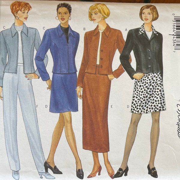 Butterick 4681 Misses'/Misses' Petite Jacket, Skirt and Pants Sewing Pattern. UNCUT, Size 6-8-10, Wardrobe, Fashion Essentials