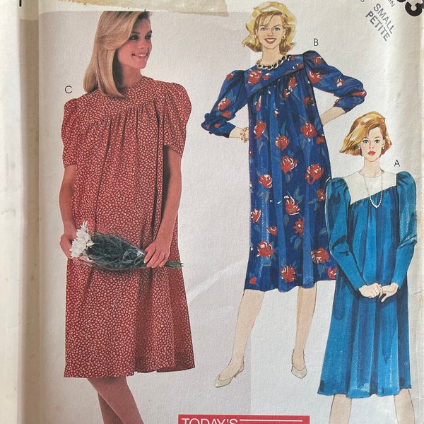 McCall's 2333 Misses' Maternity Dress Sewing  Pattern, UNCUT, Size Small (10-12), Pullover Dress, Vintage Pattern, Today's Mother