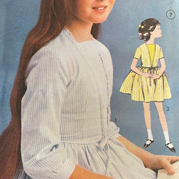 Sew-Easy Advance 3138 Girls' Dress Sewing Pattern, UNCUT, Size 10, Vintage Pattern, Wedding, Party, Childrens' Dress