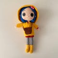 Yellow Raincoat Girl Doll, Crochet Doll product logo