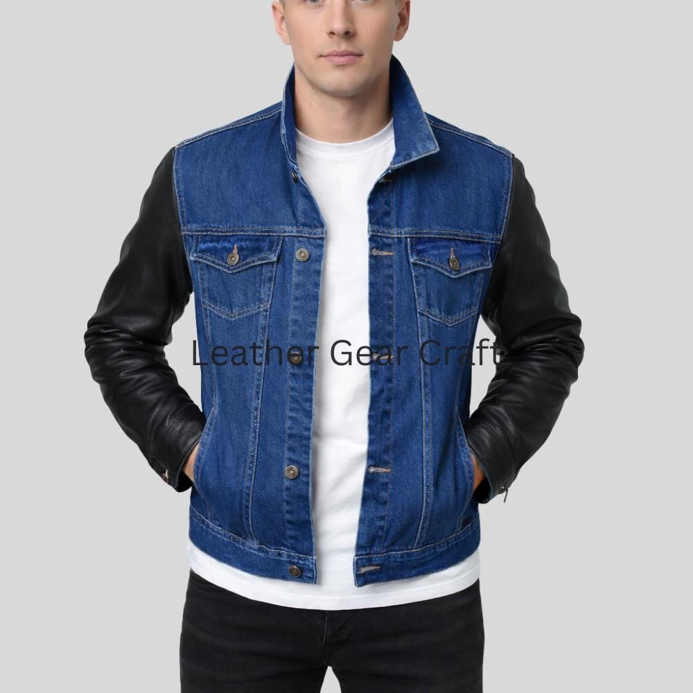 Vintage Two Tone Denim Jacket - Etsy