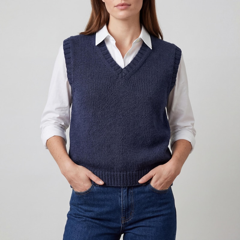 Knit Pattern Spring Vest Knitted Womens Slipcover - Etsy