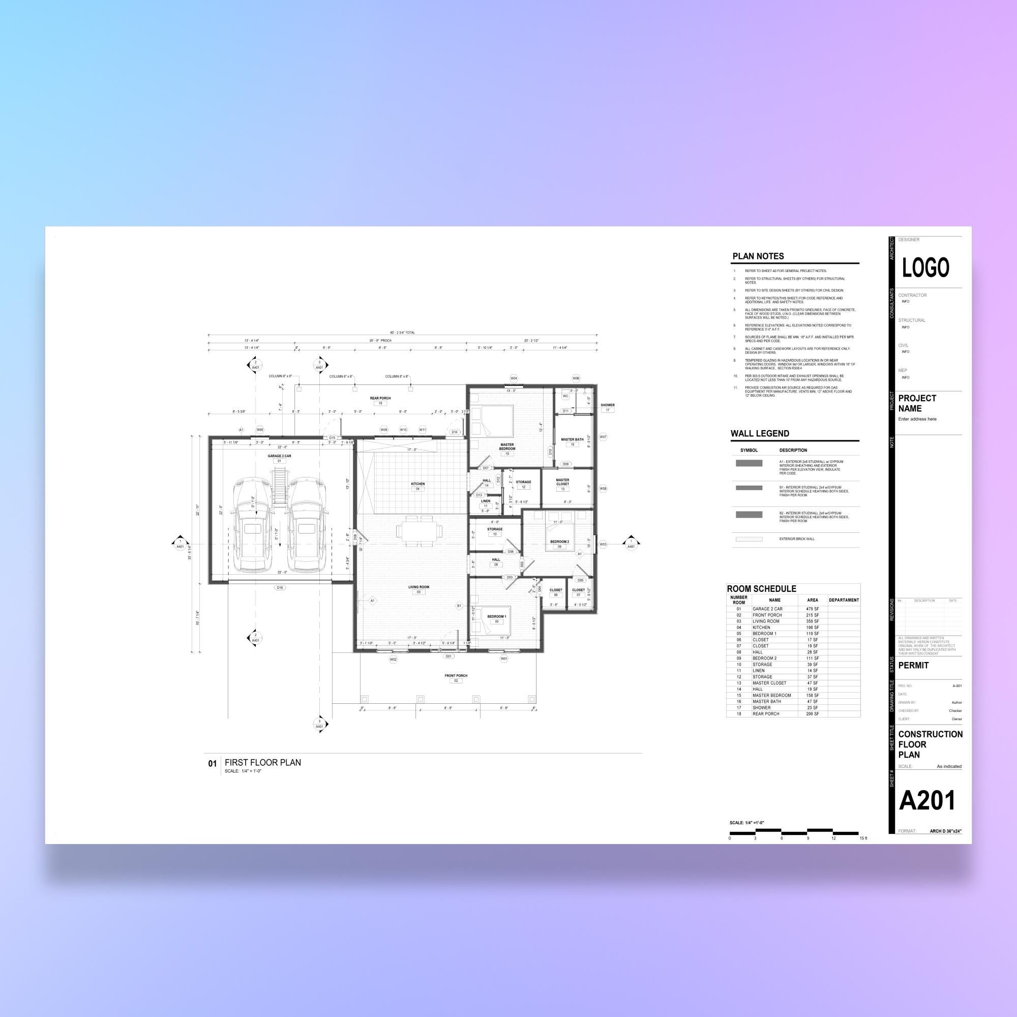 Autocad Template Example Autocad Title Block Template - Editable DWG, ARCH C D E1 - Digital ...