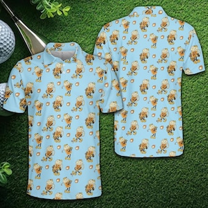 Beer Golf Polo Shirt for Men And Women, Funny Drinking Theme Collared Shirt, Casual Summer Golf Outfit, Party Bar Pub Lover Gift