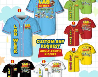 Personalized Lab Week Baseball Jersey Lab Week 2026 Jersey Custom Name To Infinity and Beyond Medical Lab Tech Jersey For Lab Tech Team