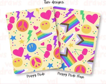 Preppy Pride Printable Kindle Insert | Instant Download E-reader Case Insert | Two (2) Designs | Seven (7) Sizes | Commercial Use