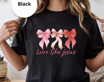 イエスのように愛する キリスト教の信仰を鼓舞するTシャツ