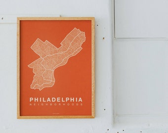 PHILADELPHIA City Map Art, Home Office Wall Decor, Minimalist City Art, Pennsylvania Poster, Philadelphia Wall Art Print, Housewarming Gift
