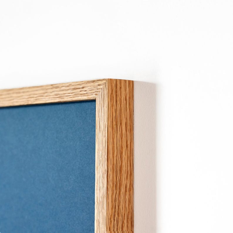 Handmade Wood Gallery Frame. Solid Wood Frame for Poster Artwork. 18x24 or 16x20. 1.25" Depth. Solid Walnut Oak Poplar Wood. Modern Rustic. image 2
