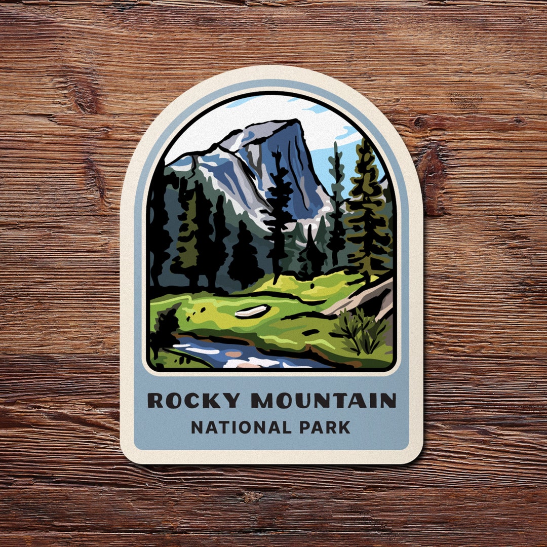 Rocky Mountain National Park Bumper Sticker, Travel Stickers for Cars