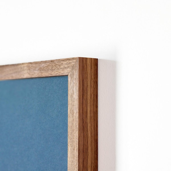 Handmade Wood Gallery Frame. Solid Wood Frame for Poster Artwork. 18x24 or 16x20. 1.25" Depth. Solid Walnut Oak Poplar Wood. Modern Rustic.