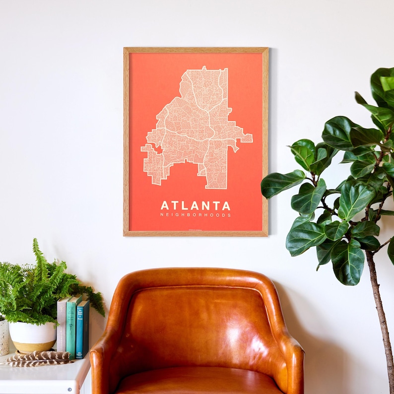 Handmade Wood Gallery Frame. Solid Wood Frame for Poster Artwork. 18x24 or 16x20. 1.25" Depth. Solid Walnut Oak Poplar Wood. Modern Rustic. image 4