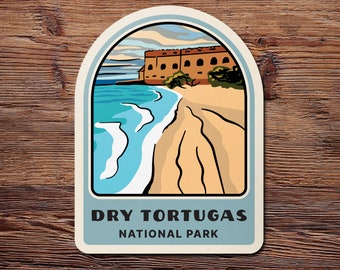Dry Tortugas National Park Bumper Sticker, Travel Stickers For Cars, Florida Car Decal Sticker, Road Trip Sticker, Dry Tortugas Park Sticker