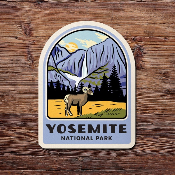 Yosemite National Park Bumper Sticker, Travel Stickers For Cars, California Car Decal, Road Trip Sticker, Travel Gifts, Yosemite Sticker