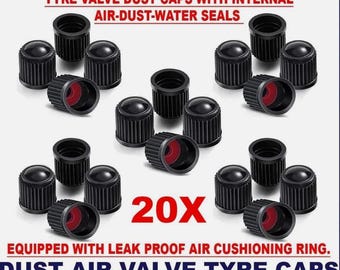 20 Stück Auto Fahrrad Motorrad Radluftventilkappen Kunststoff Schutz Set