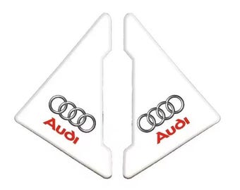 Car custom Door Corner Protection Sticker 2pcs Anti Collision for Audi Sline A2 A3 A4 A5 A6 RS3 RS6 RS7 S2 S4 S5 S6 S8 B8 B9 - white Audi