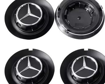 4PCS Mercedes Benz AMG G350 G500 G63 G65 Wheel Center Cap Hub Covers, 147mm C-1028 17028 Car Styling Accessories - Matte black