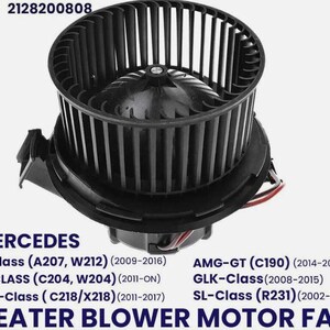 Heater special made Blower Motor Fan for C Class W204 E Class w212 GLK C204 cls C218 AMG gt C190 2007 to 2020 HVAC Replacement