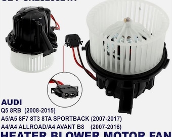 Neues Gerät Heizgebläse Motor Fan mit Aircon RHD für Audi A4 B8 A5 8T3 8F7 8TA Q5 8RB HVAC Innenraum Fan Ersatz langlebig kundenspezifische