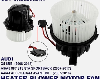 Heater Blower Motor special made Fan with Air Conditioning RHD for Audi A4 B8 A5 8F7 8T3 8TA Q5 8RB HVAC Cabin Replacement Unit