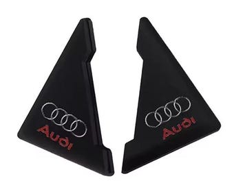 Car custom Door Corner Protection Sticker 2pcs Anti Collision for Audi Sline A2 A3 A4 A5 A6 RS3 RS6 RS7 S2 S4 S5 S6 S8 B8 B9 - black Audi