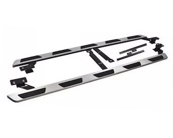 Seite Schritte benutzerdefinierte Trittbretter für Audi Q7 4 M 4MB 2015-2023 Seitenschienen aus gebürstetem Stahl Nerf Bars Anti Slip Soem Style Durable Guard