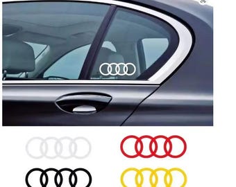 Car Window Stickers Side Body 2x custom for Audi Decoration for RS3 RS4 RS5 RS6 RS7 Sline A3 A4 A5 A6 A7 Q5 Q7 S3 S5 S6 S8 - choose color
