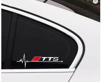 Car unique Window Stickers for Audi A3 A4 A5 A6 A7 A8 TT Reflective Car Decals for Audi A3 P8 B5 B6 B7 B8 B9 C5 C6 C7 8P 4F 2pcs - A MODELS