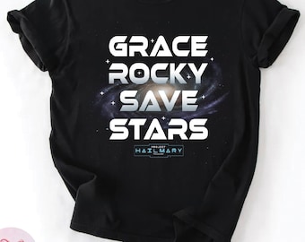 Project Hail Mary Grace Rocky Save Stars T-Shirt
