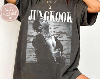 Comfort Colors Jungkook Vintage Shirt, Retro Jungkook Music Gifts, Retro Jungkook Bootleg Kpop Fan Gifts