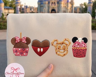 Besticktes Disneyy Best Day Ever Mickey Snacks Sweatshirt, Magic Kingdom besticktes Shirt, Disneyy World