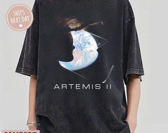 Comfort Color Christina Koch Artemis II Shirt, Artemis Orion Window Earth Photo Tee, Space Mission Shirt, Orion Spacecraft Apparel